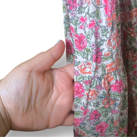 Old Navy Floral Square Neck Tiered Babydoll Dress - Picture 4 of 5